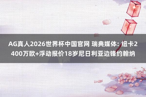 AG真人2026世界杯中国官网 瑞典媒体: 纽卡2400万欧+浮动报价18岁尼日利亚边锋约翰纳